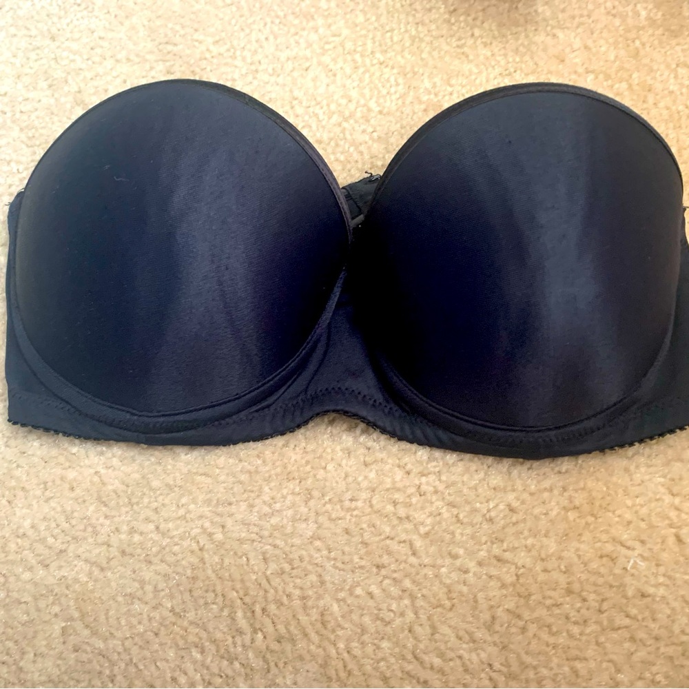 34b strapless bra black Felina lingerie